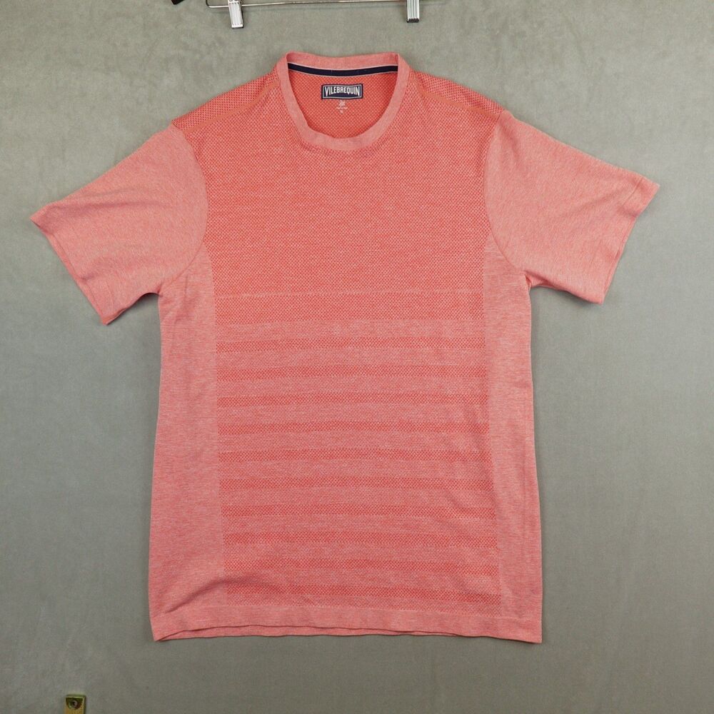 Vilebrequin T Shirt Salmon Pink Performance Size XL Short Sleeve